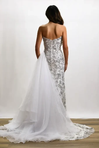 Jovani Fitted gown #1 Off White thumbnail