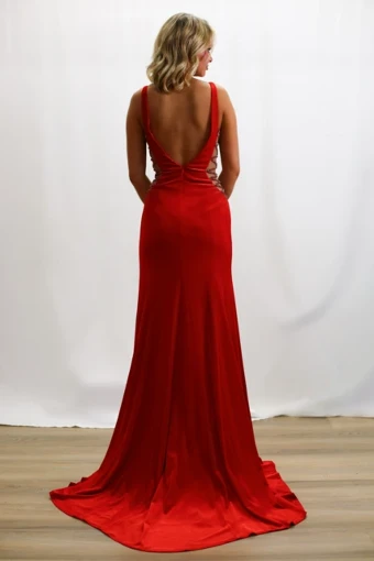 Jovani Fitted gown #1 Red thumbnail