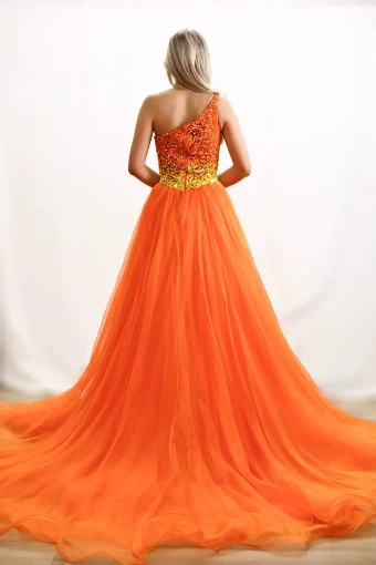 Sherri Hill Ballgown #1 Orange thumbnail