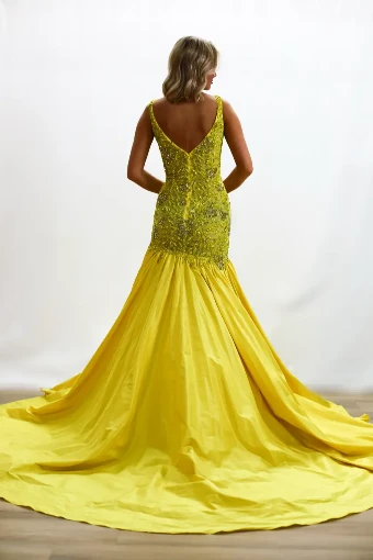 Sherri Hill Mermaid #1 Yellow thumbnail