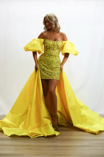 Sherri Hill Romper Fun Fashion #0 Yellow thumbnail