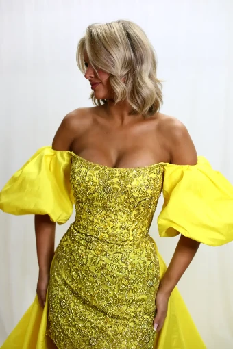Sherri Hill Romper Fun Fashion #2 Yellow thumbnail