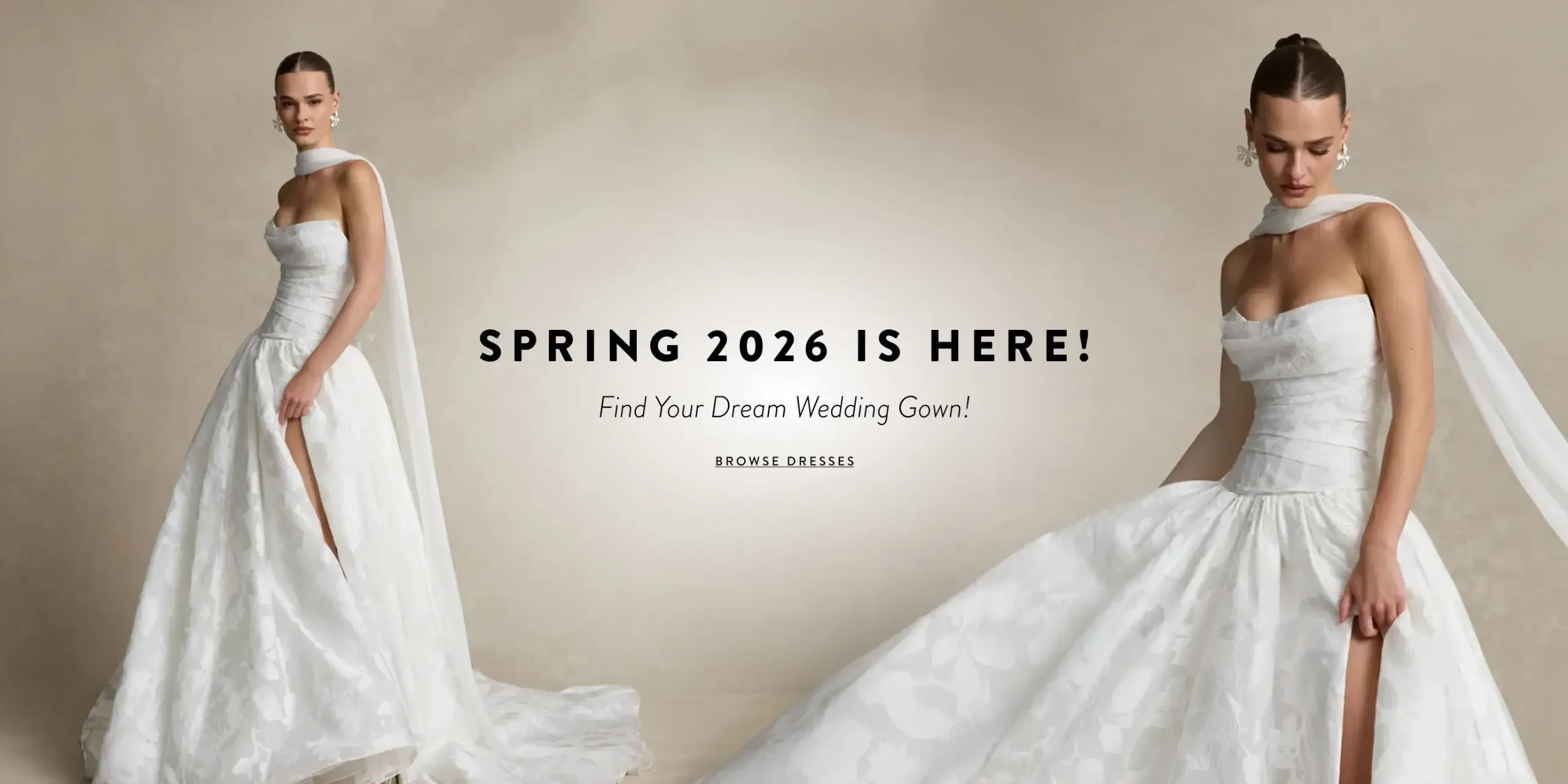 spring 2026 bridal collections banner